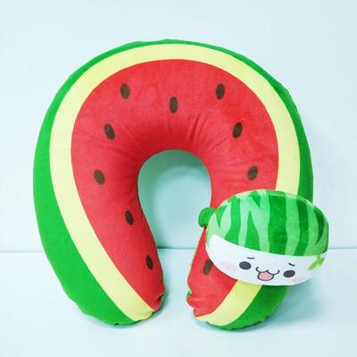 Watermelon U-Shaped Soft Sofa Pillow