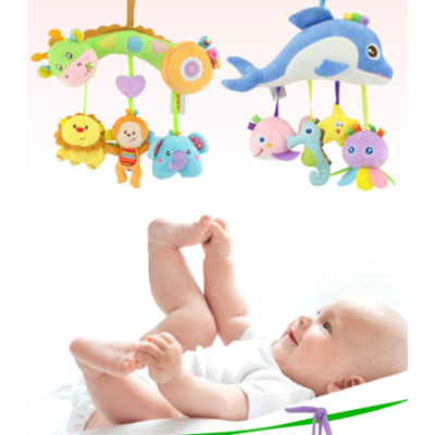 Baby Stroller Plush Toy Decorative Pendant Dolls
